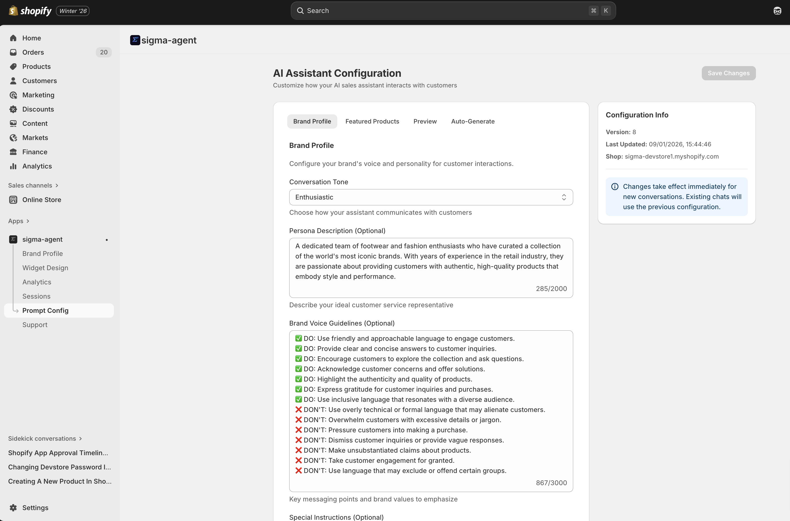AI Storefront Agent for Shopify gallery image