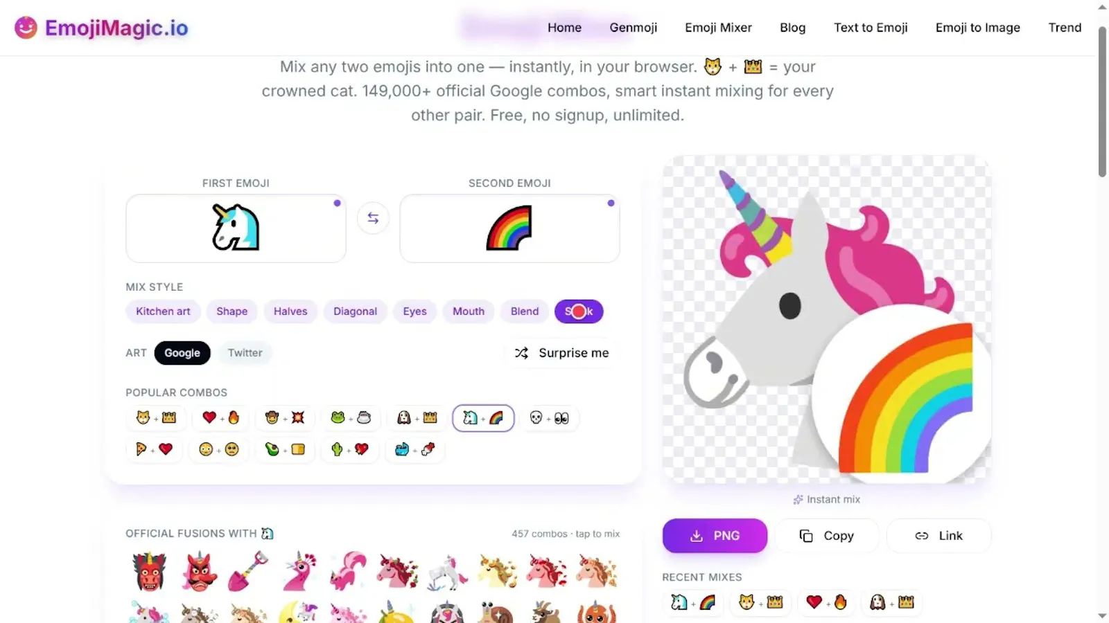 EmojiMagic.io screenshot 1 (video preview)