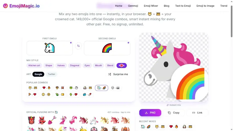 EmojiMagic.io screenshot 1 (video preview)