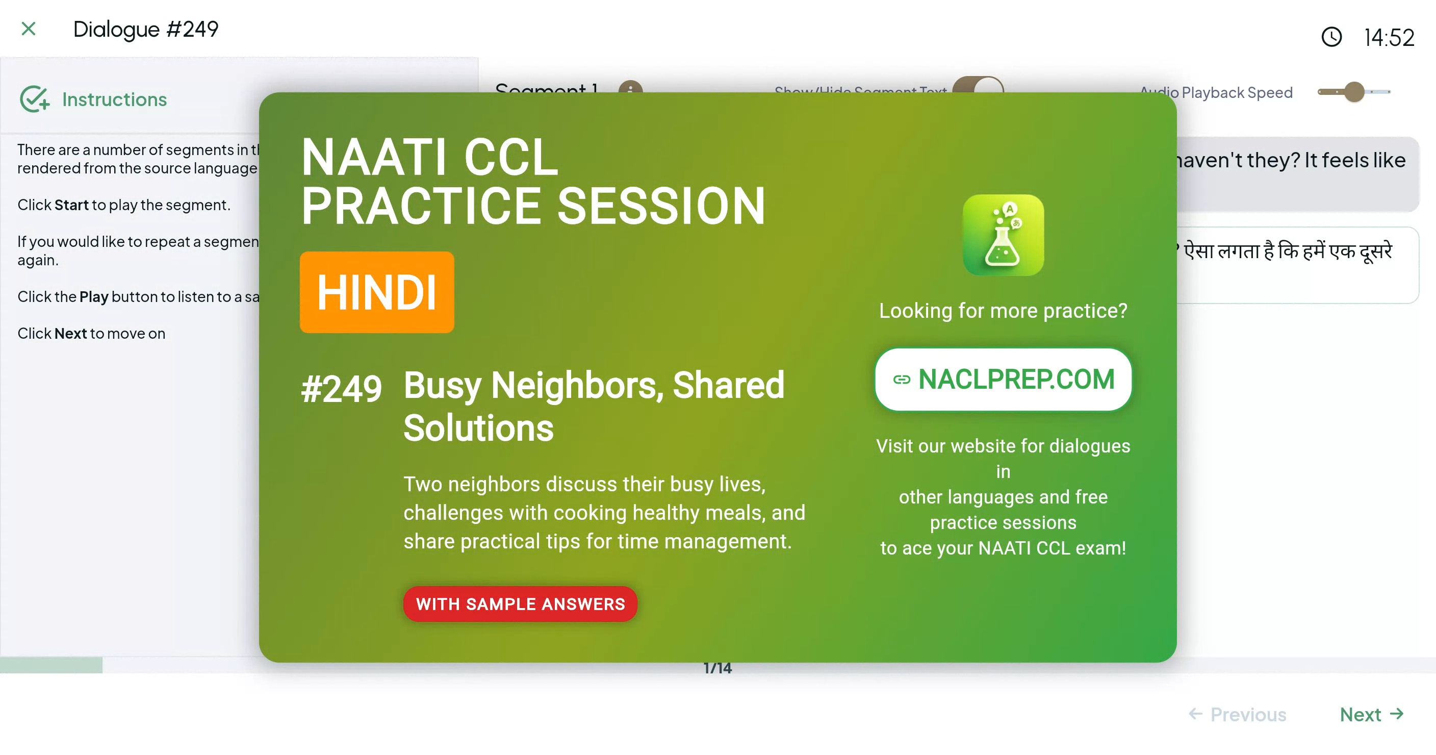 NaCl Hazırlık - NAATI CCL Sınavı Uygulaması için tek AI destekli platform medya 2