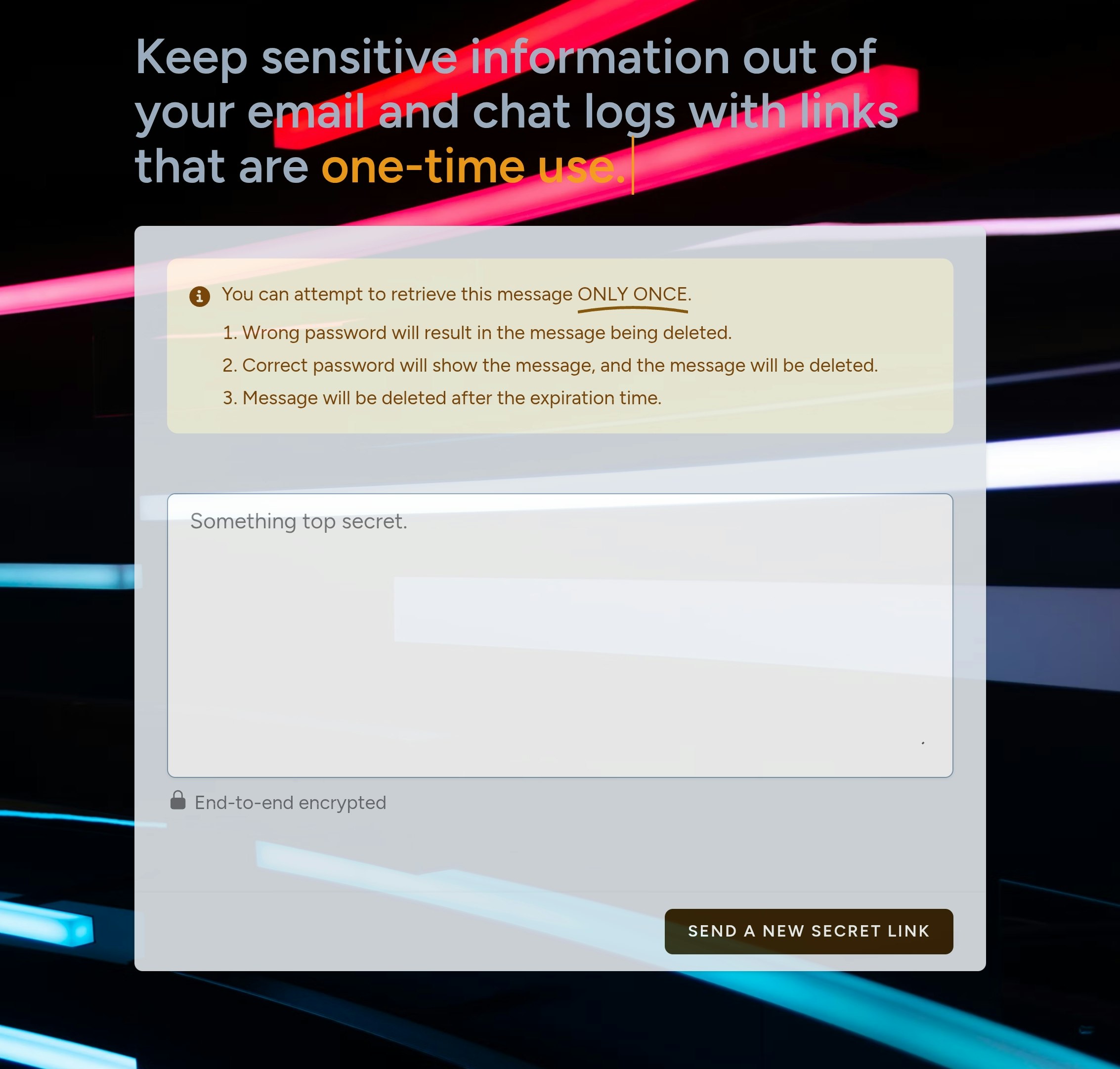 Flashview - Stuur end-to-end gecodeerde geheimen met behulp van tijdgevoelige links media 3