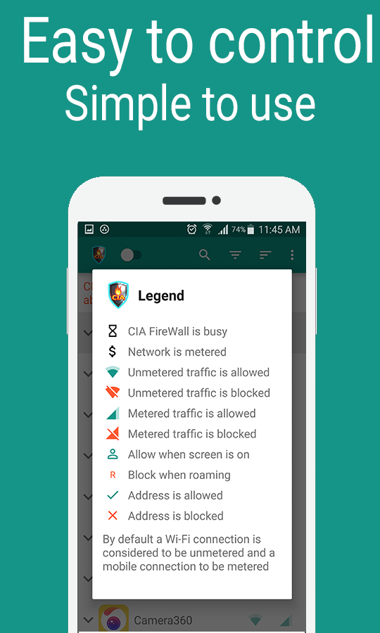 Internet Firewall for Android (No Root required) gallery image
