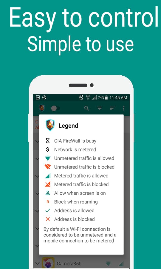 Internet Firewall for Android (No Root required) media 1