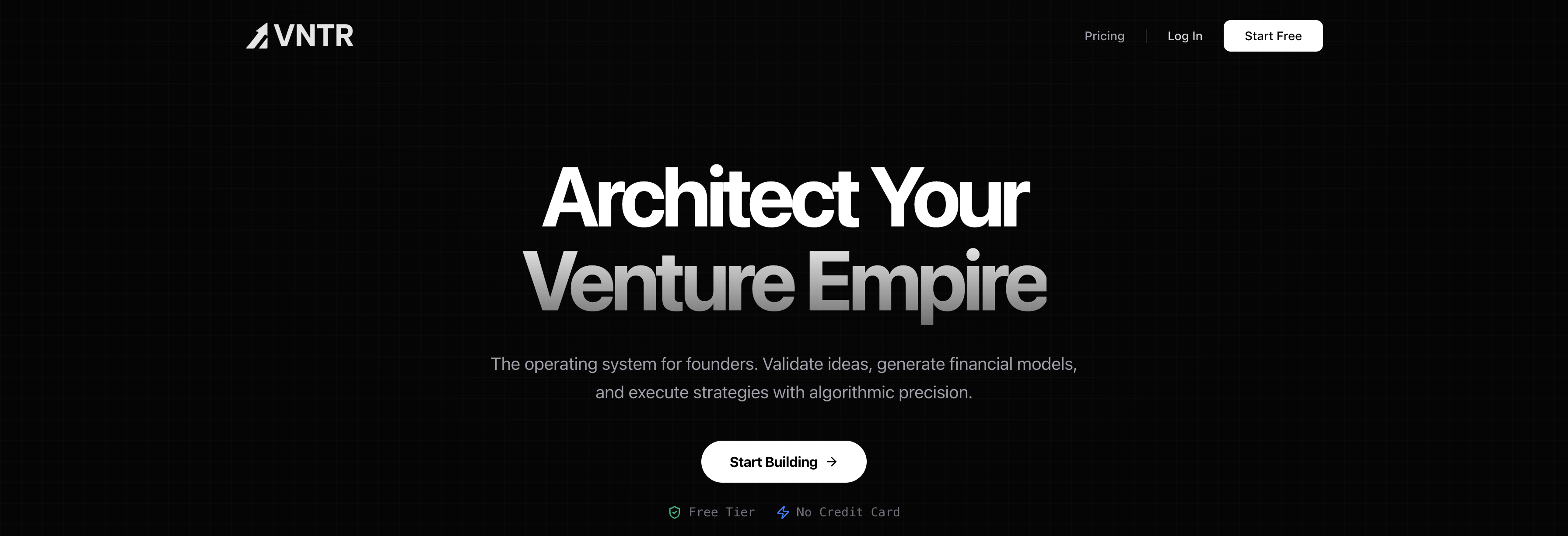 VNTR - Main product screenshot demonstrating key features and user interface
