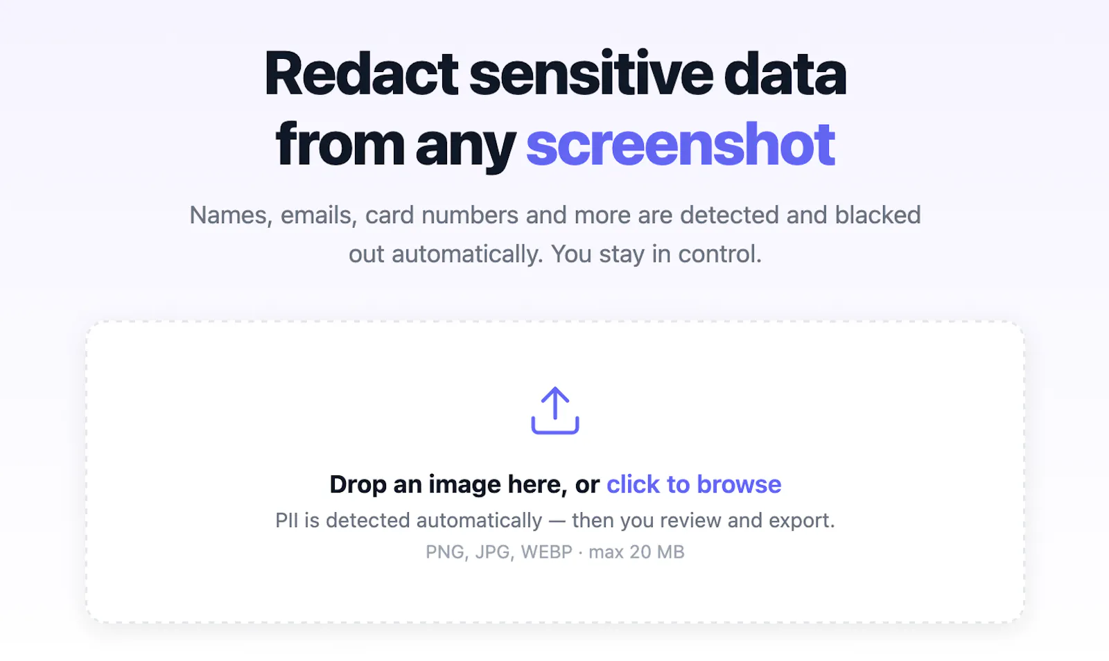 Privshot screenshot 1