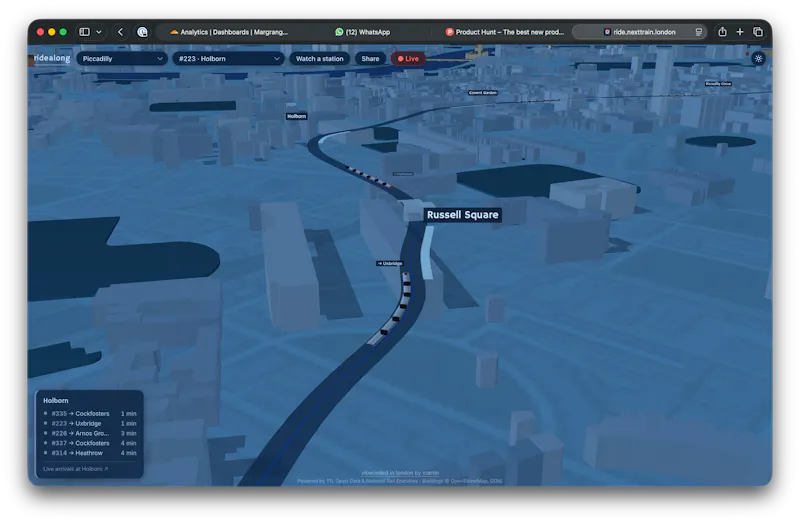 Ridealong (Nexttrain) screenshot 1