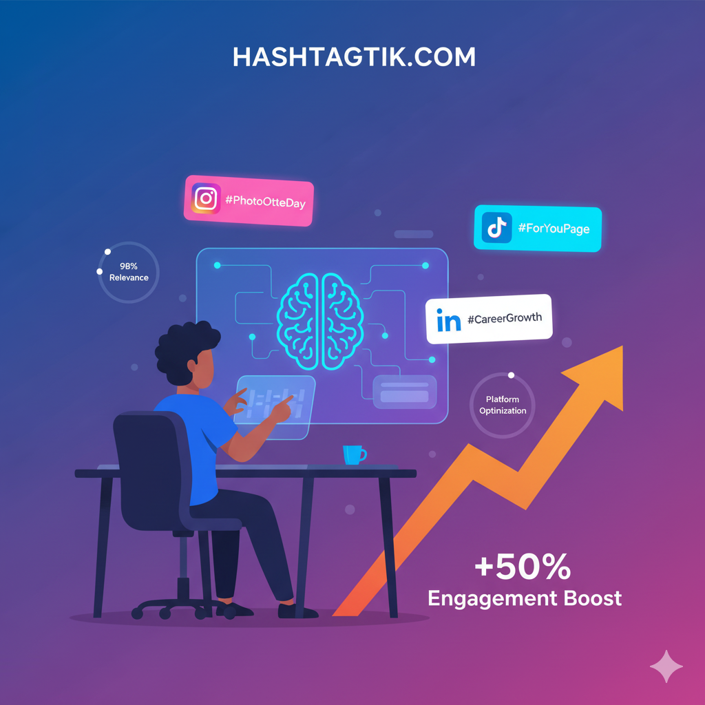 HASHTAGTIK — Free Hashtag Generator  gallery image