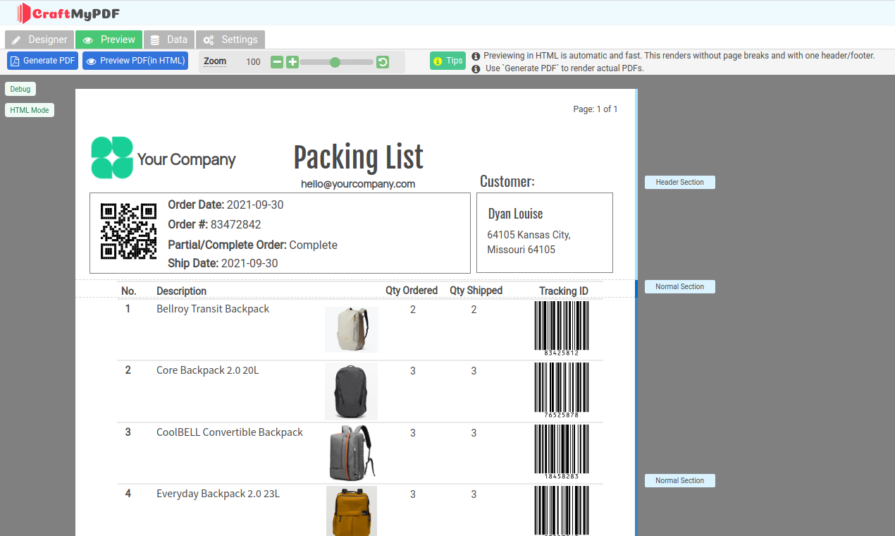 CraftMyPDF gallery image
