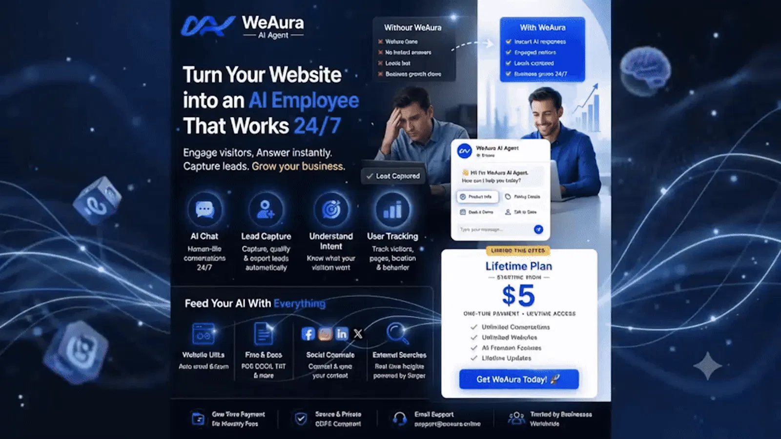 WeAura AI Agent screenshot 1 (video preview)