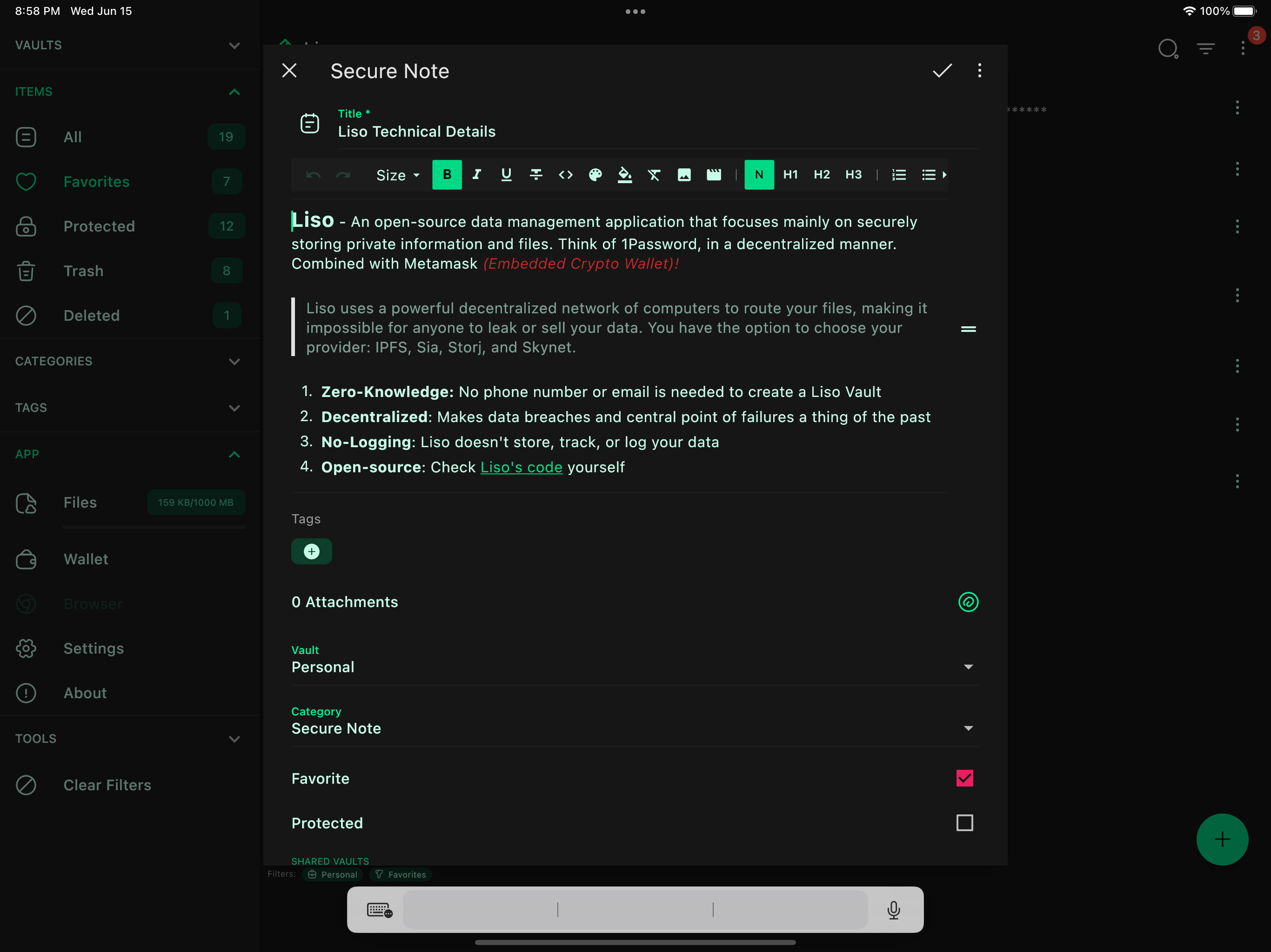 Liso - Decentralized Password Manager gallery image