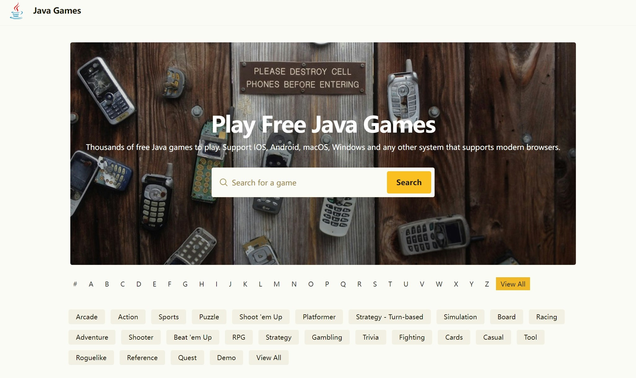 JavaGames.cc - 브라우저에서 온라인으로 Java/J2ME 게임을 재생하십시오 미디어 1