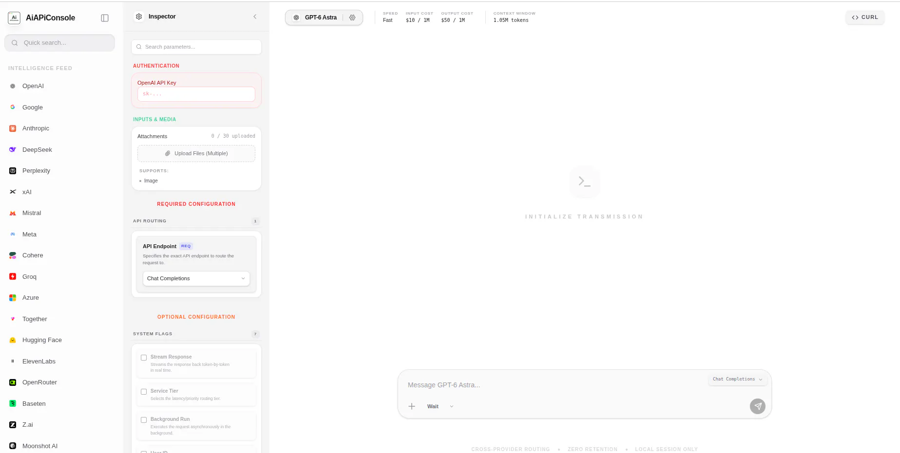 AI API Console gallery image