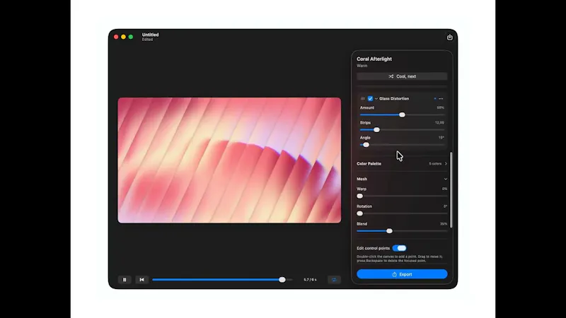 Gradients.cool screenshot 1 (video preview)