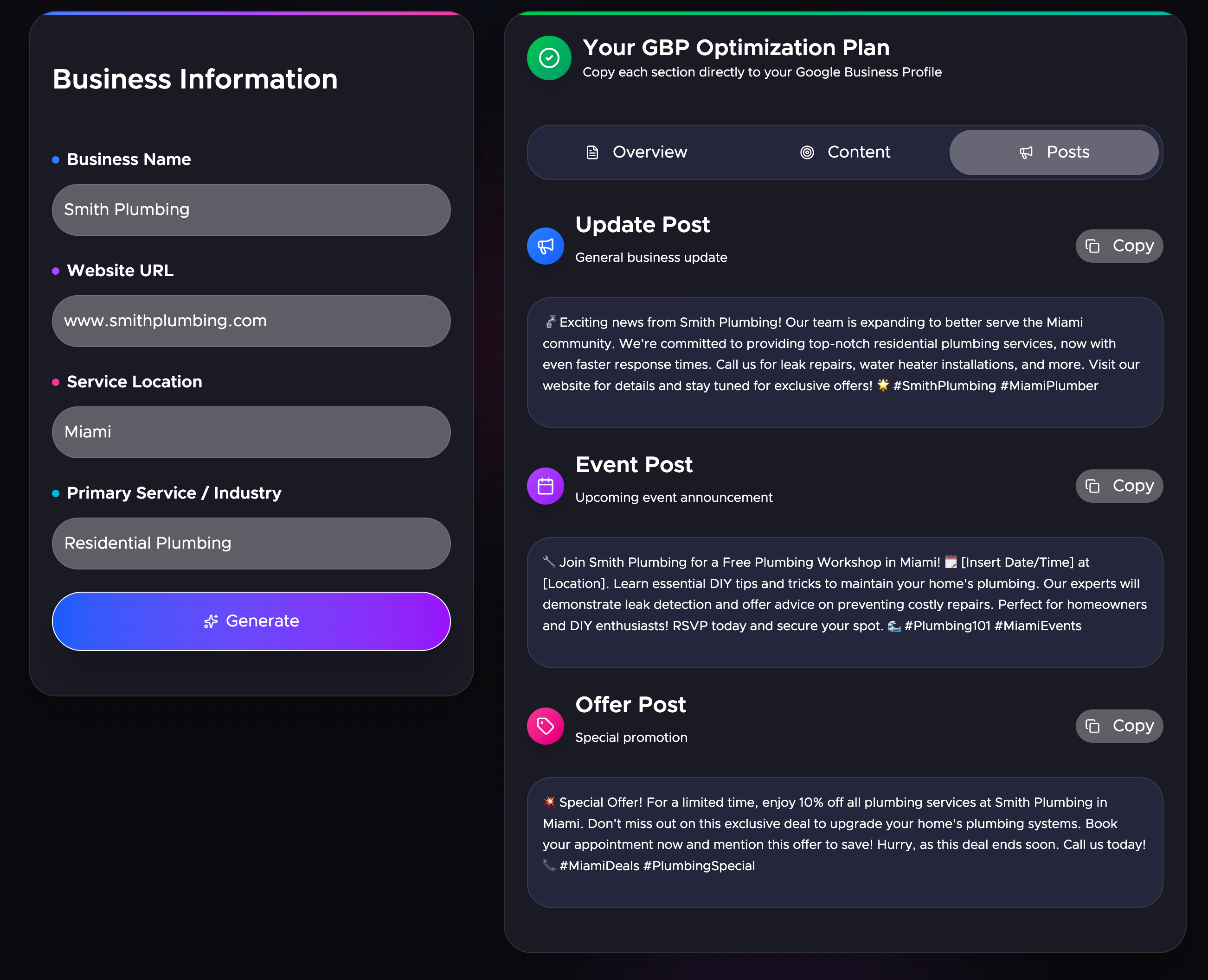 GBP Optimizer gallery image