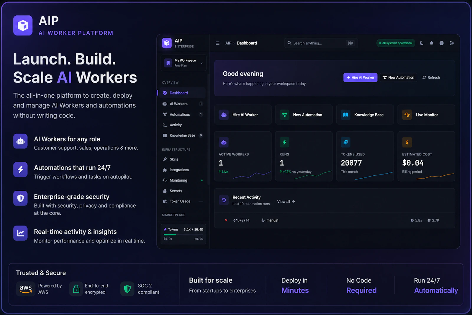 Agentic Infrastructure Platform screenshot 1