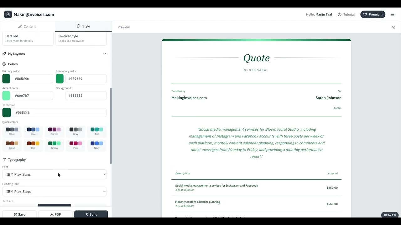 MakingInvoices.com gallery image