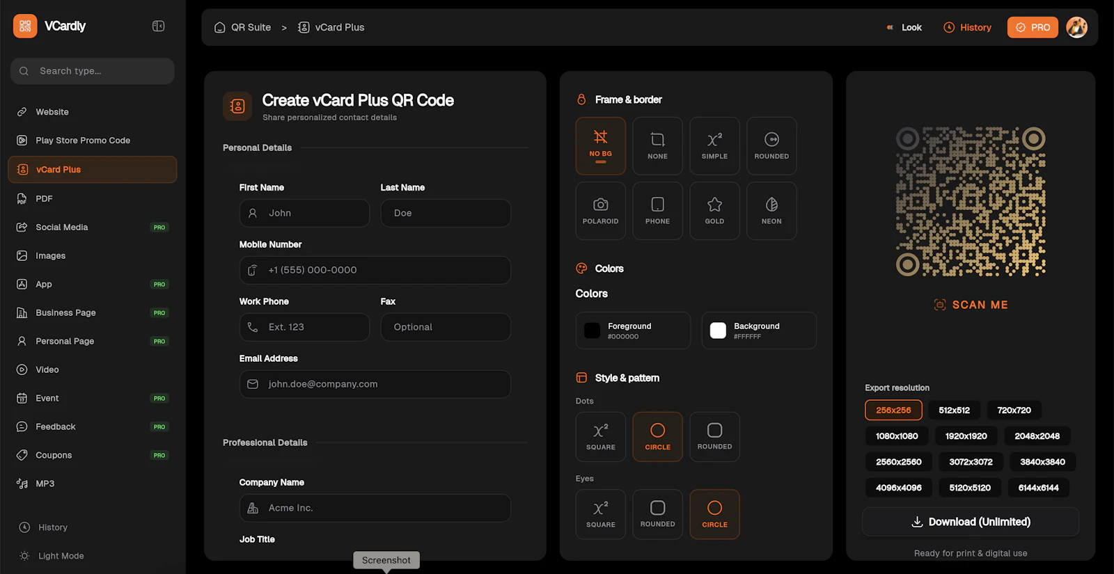 QR Suite screenshot 4