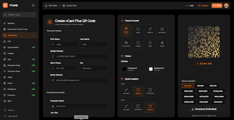 QR Suite screenshot 4