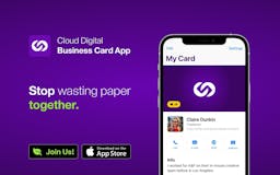 Cloud Digital Business Card App media 1