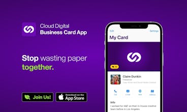 Cloud Digital Business Card App gallery image