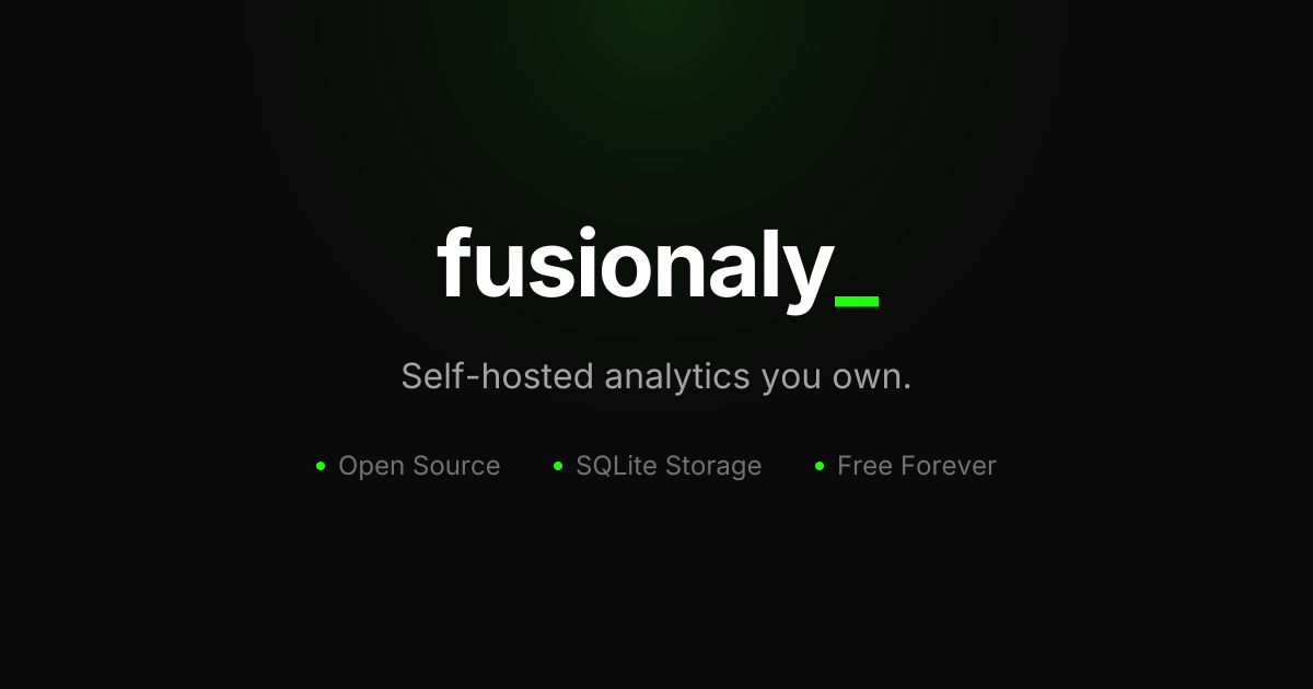 Fusionaly - Main product screenshot demonstrating key features and user interface