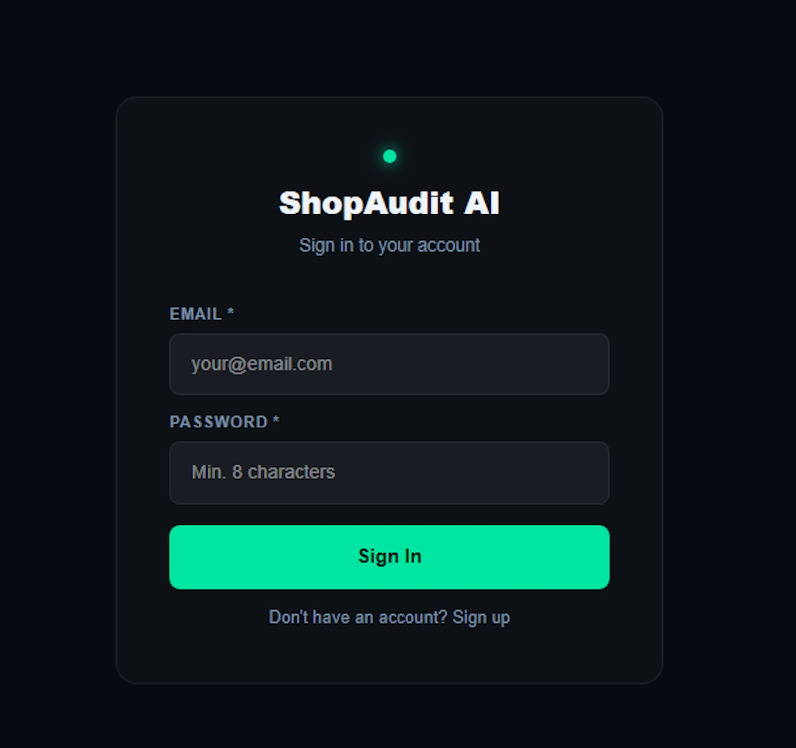 ShopAudit AI screenshot 1