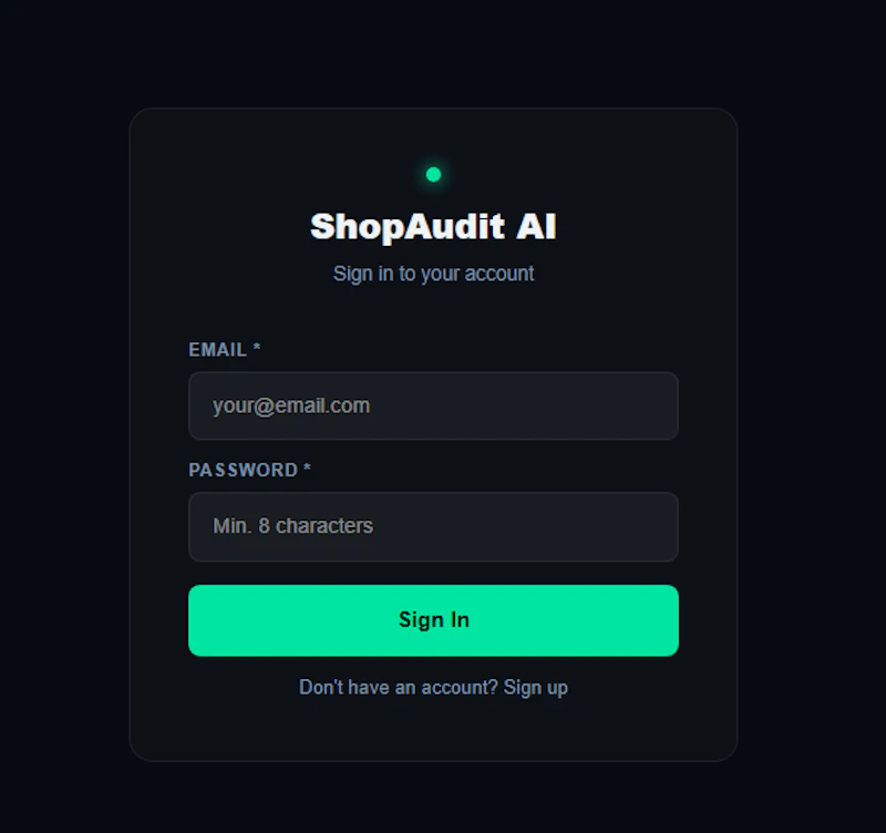 ShopAudit AI screenshot 1