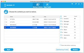 Coolmuster Android Backup Manager (Mac) gallery image