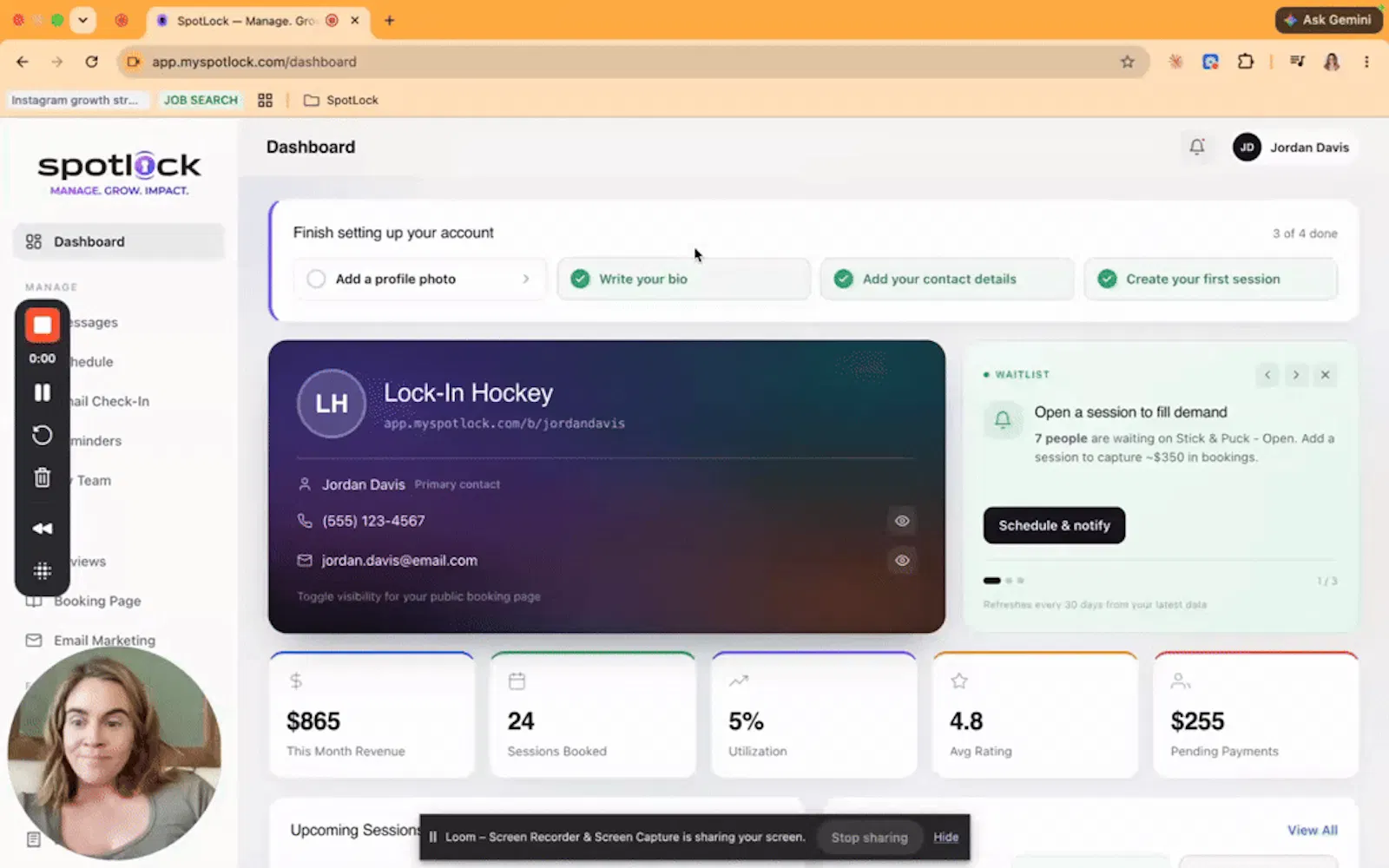 SpotLock screenshot 1 (video preview)