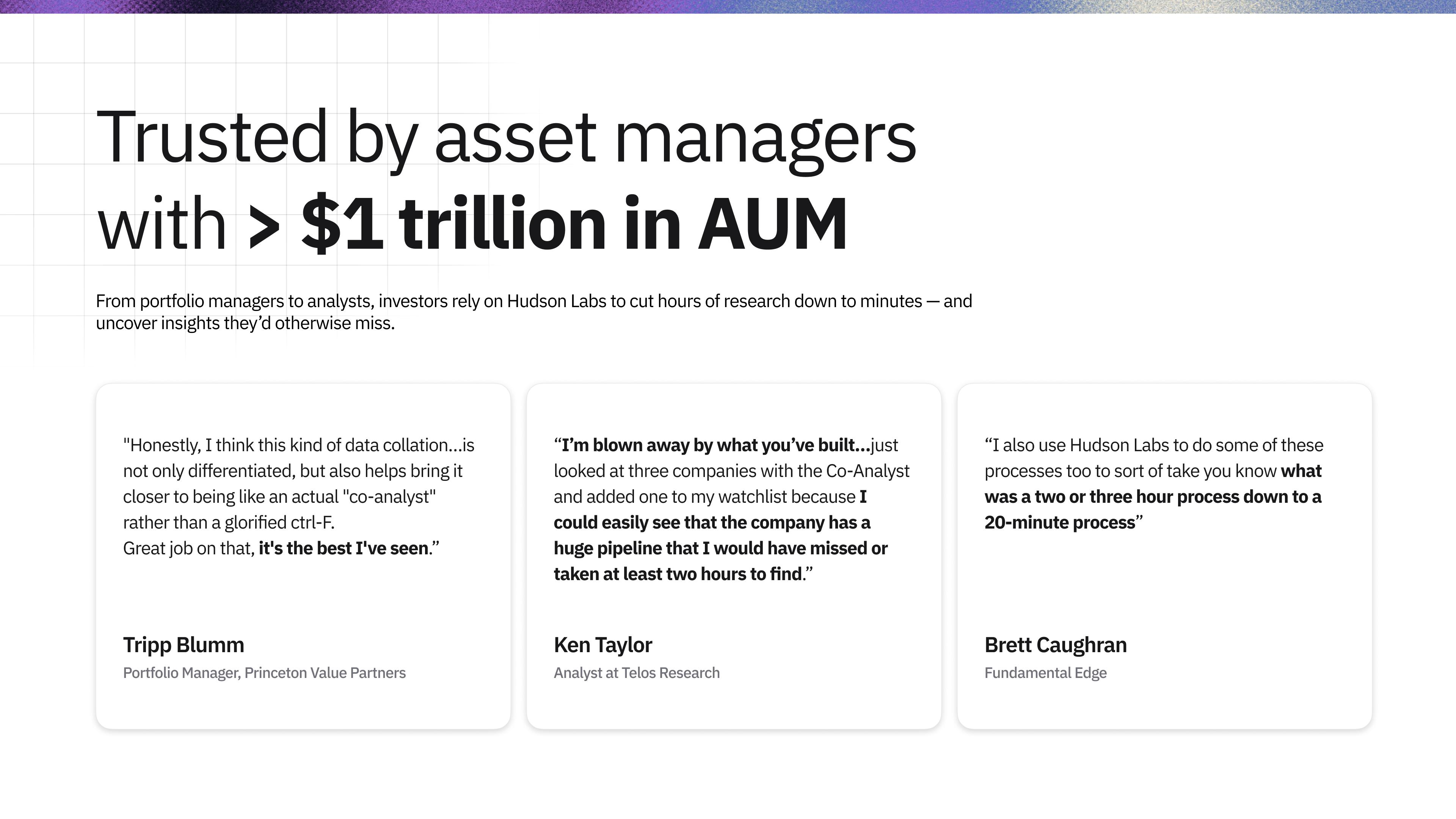 Hudson Labs - High-precision AI, purpose-built for investors media 5