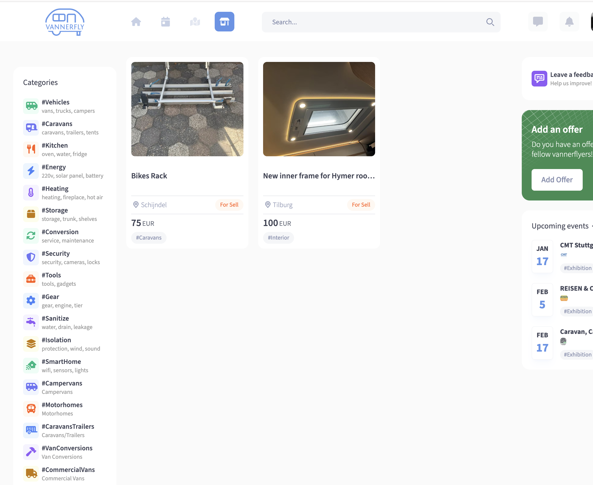 Vannerfly - Screenshot 2 showing product features and functionality