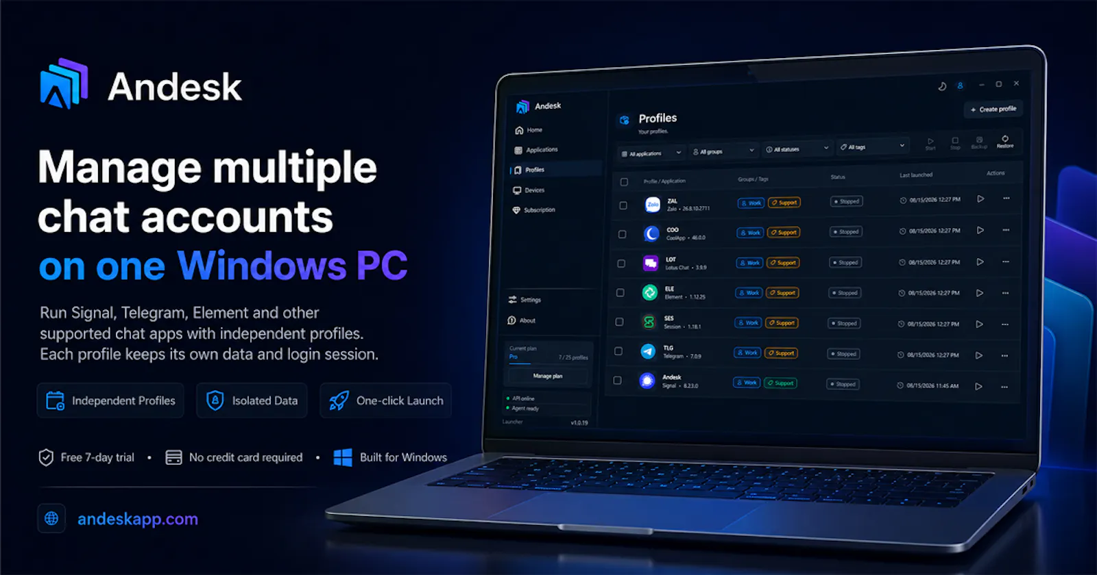 Andesk screenshot 1