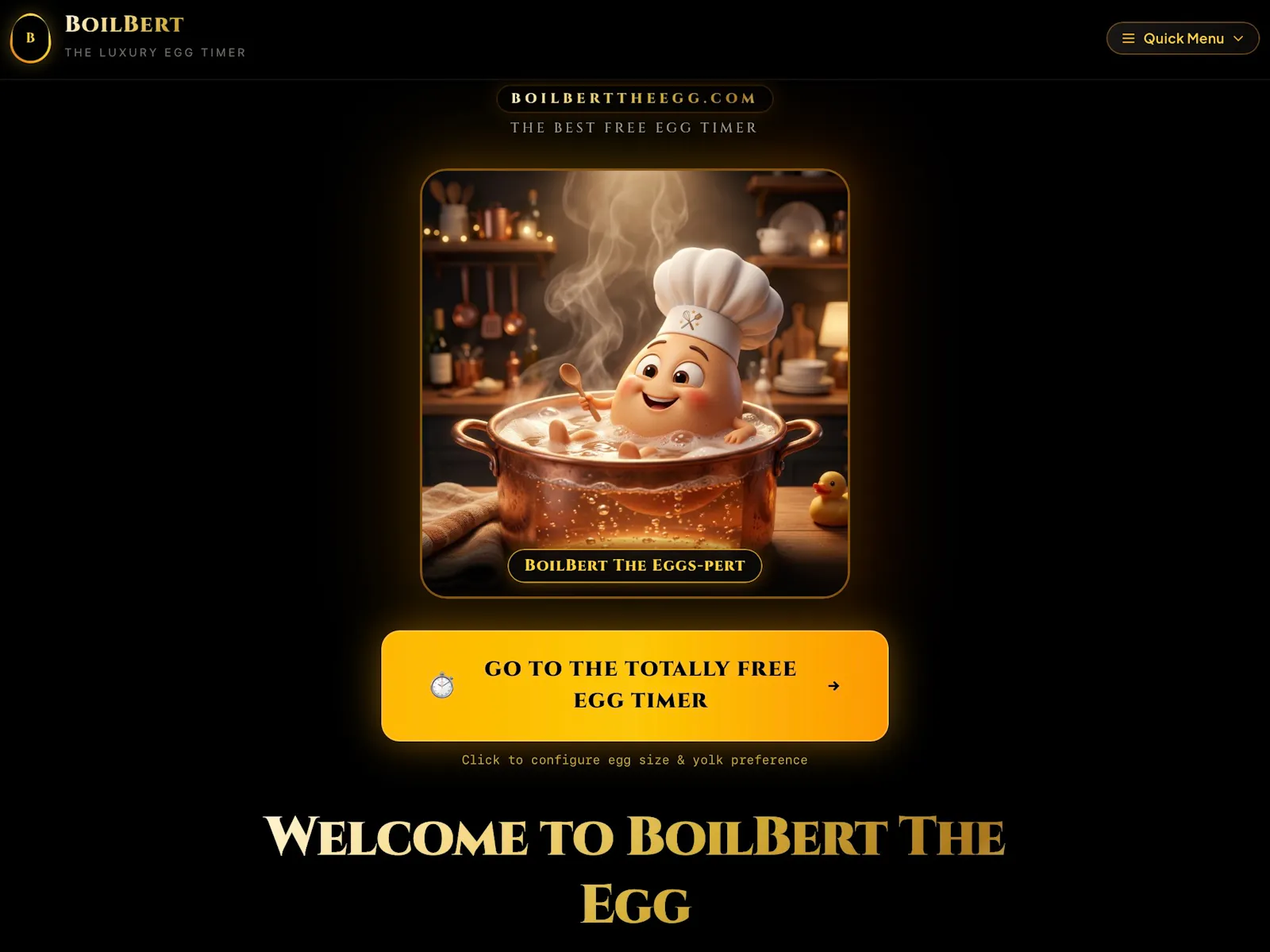 BoilBertTheEgg.com screenshot 2