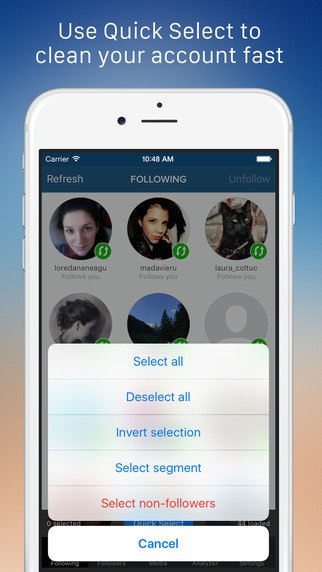 Cleaner for Instagram - Mass delete, unlike, unfollow and block tool gallery image