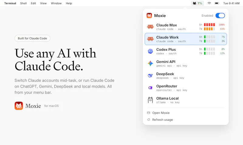 Moxie screenshot 2
