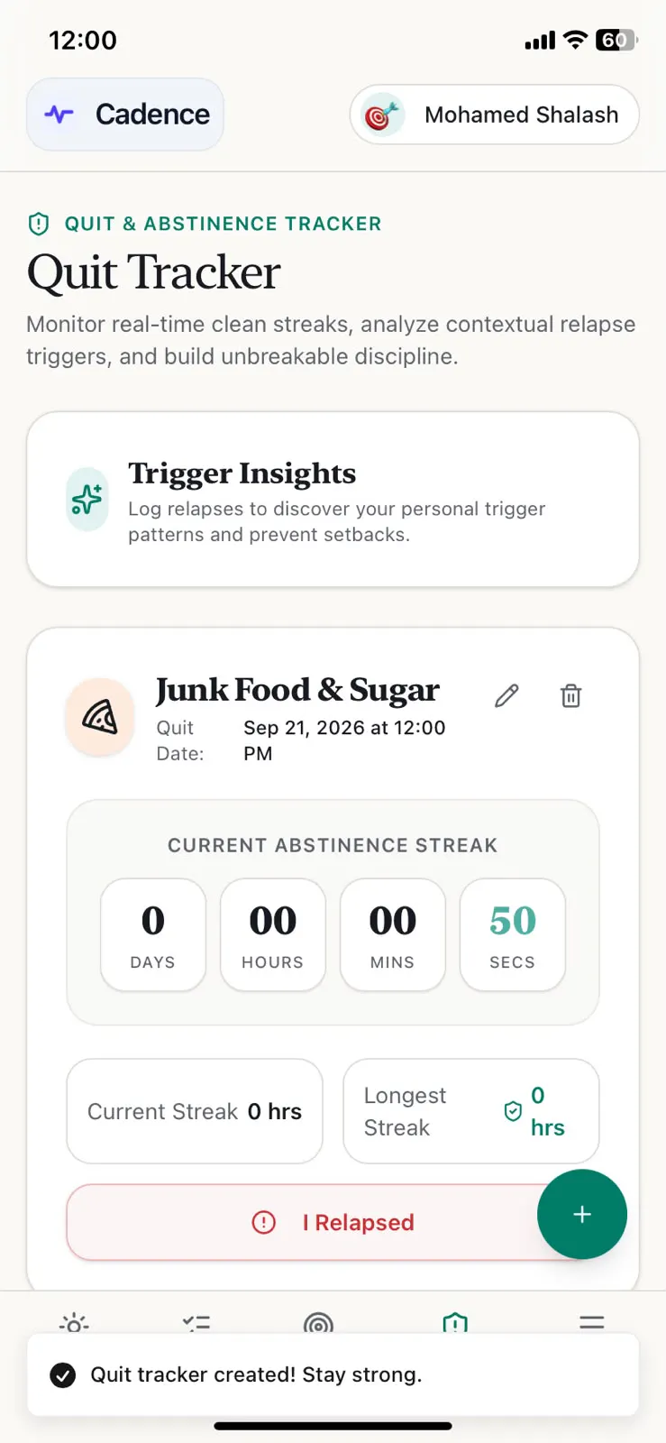 Cadence Habit Tracker gallery image