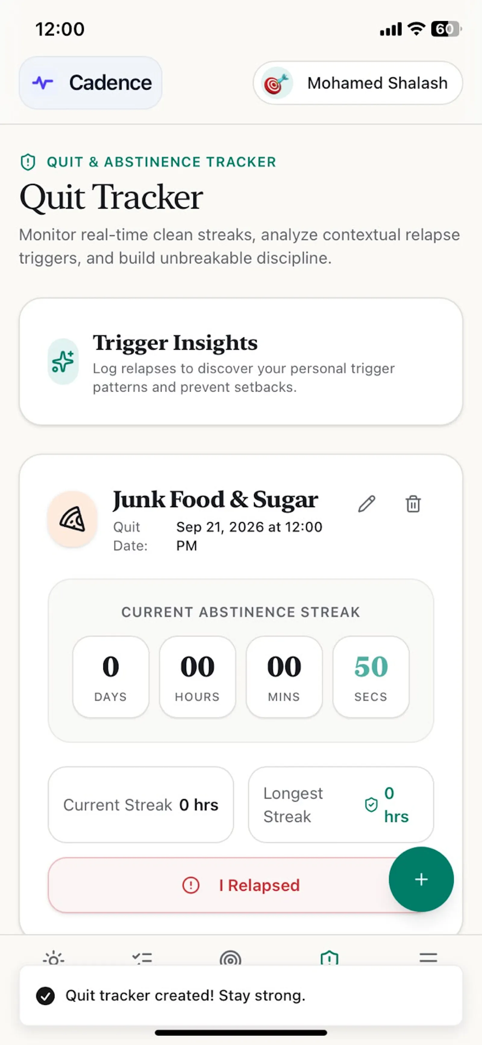 Cadence Habit Tracker screenshot 16
