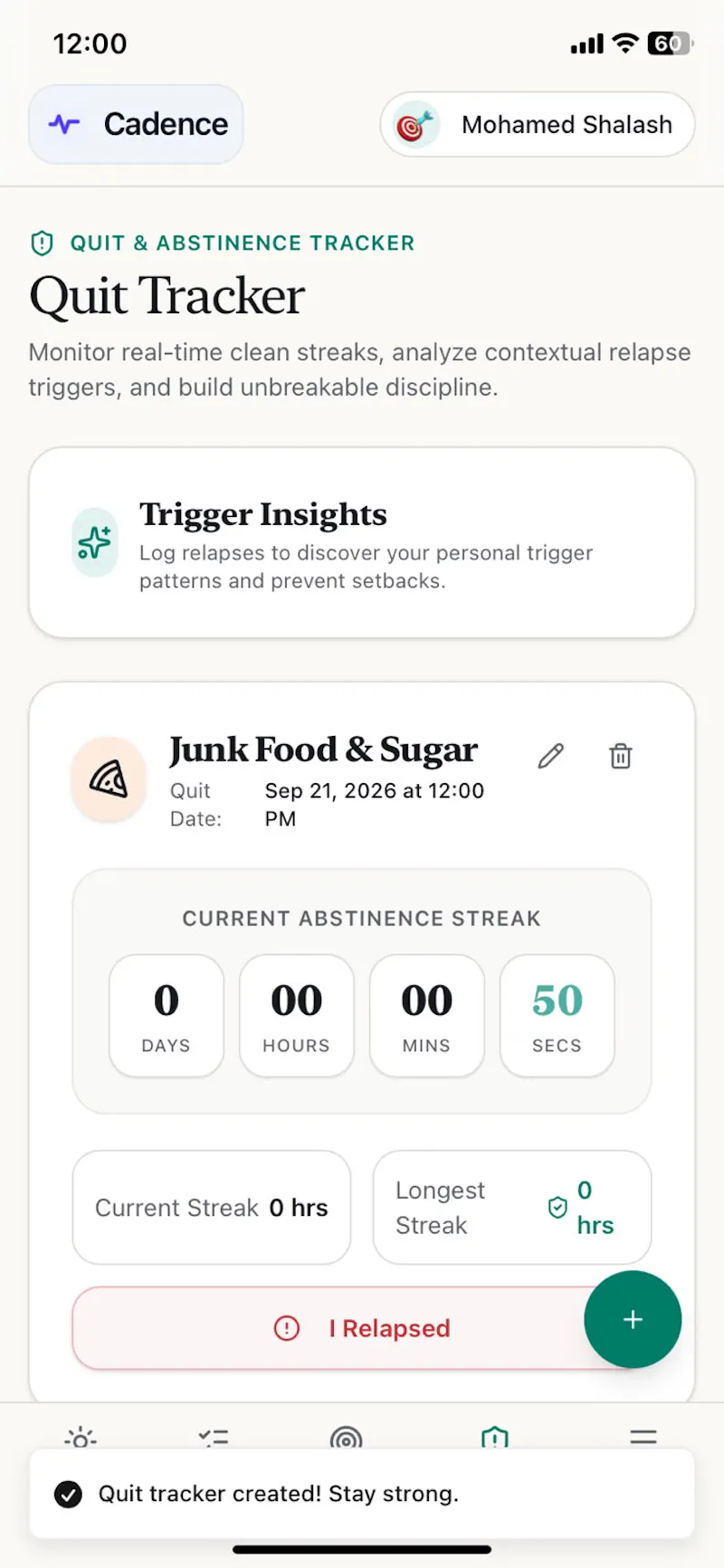 Cadence Habit Tracker screenshot 16