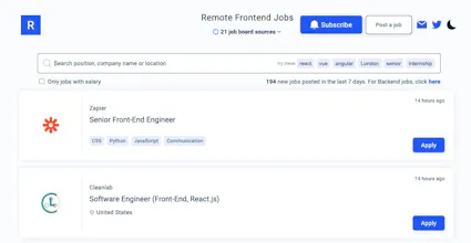 Remote Frontend Jobs gallery image