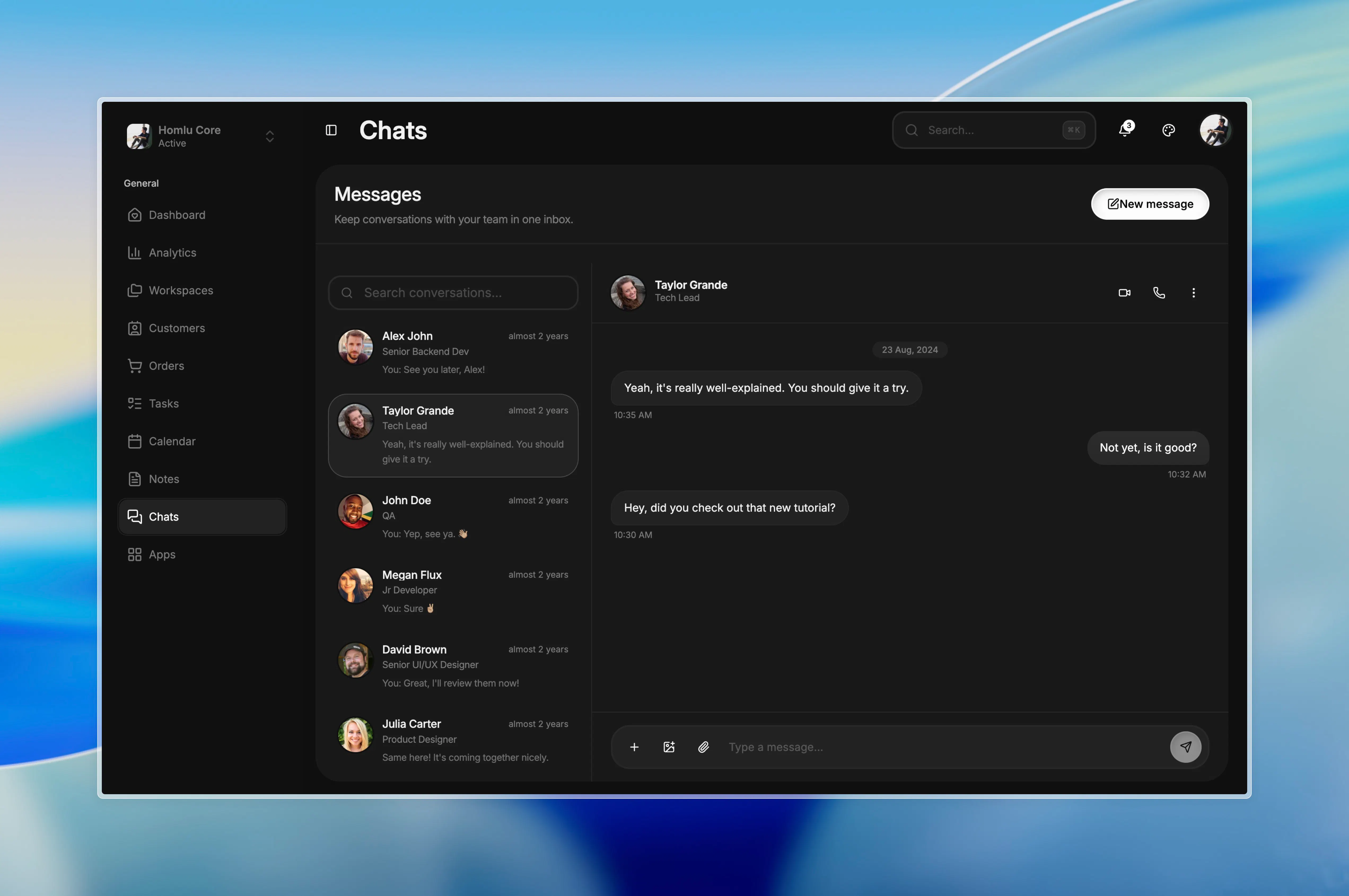 Homlu Dashboard Template gallery image