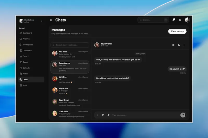 Homlu Dashboard Template screenshot 3