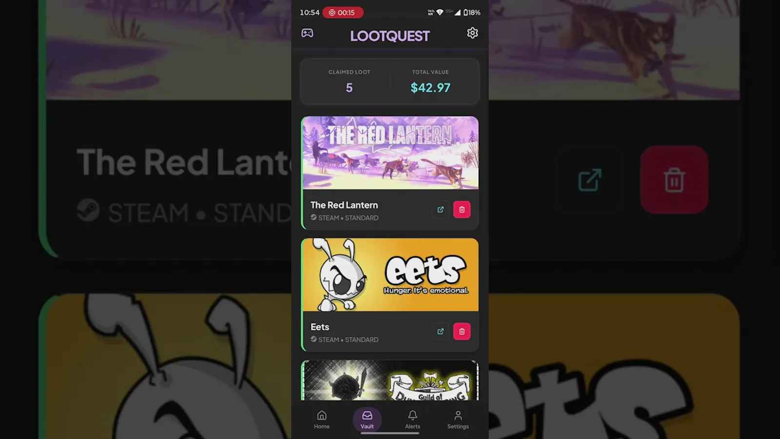 LootQuest screenshot 1 (video preview)