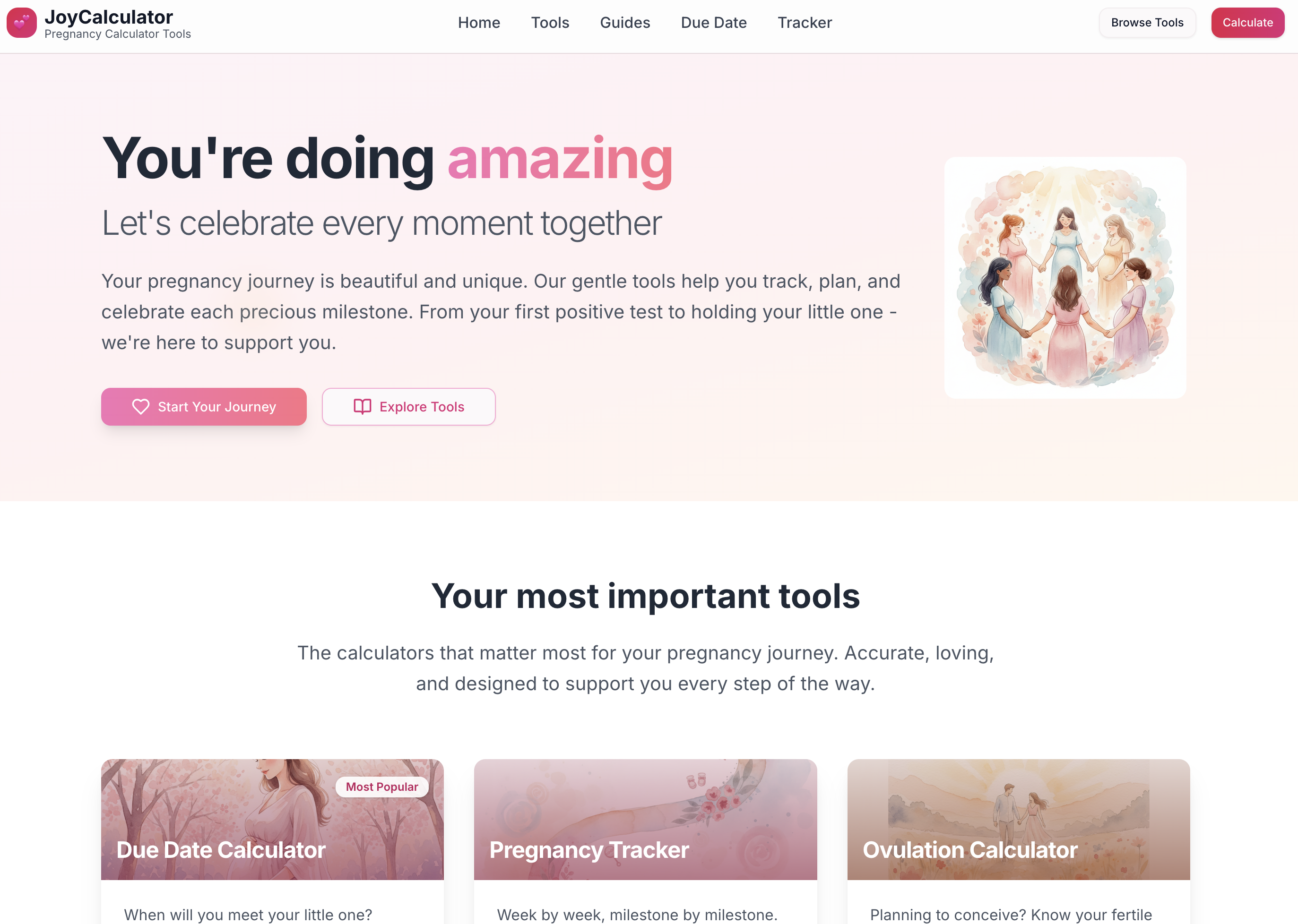 JoyCalculator - Complete pregnancy calculator & tools | track your journey медиа 1