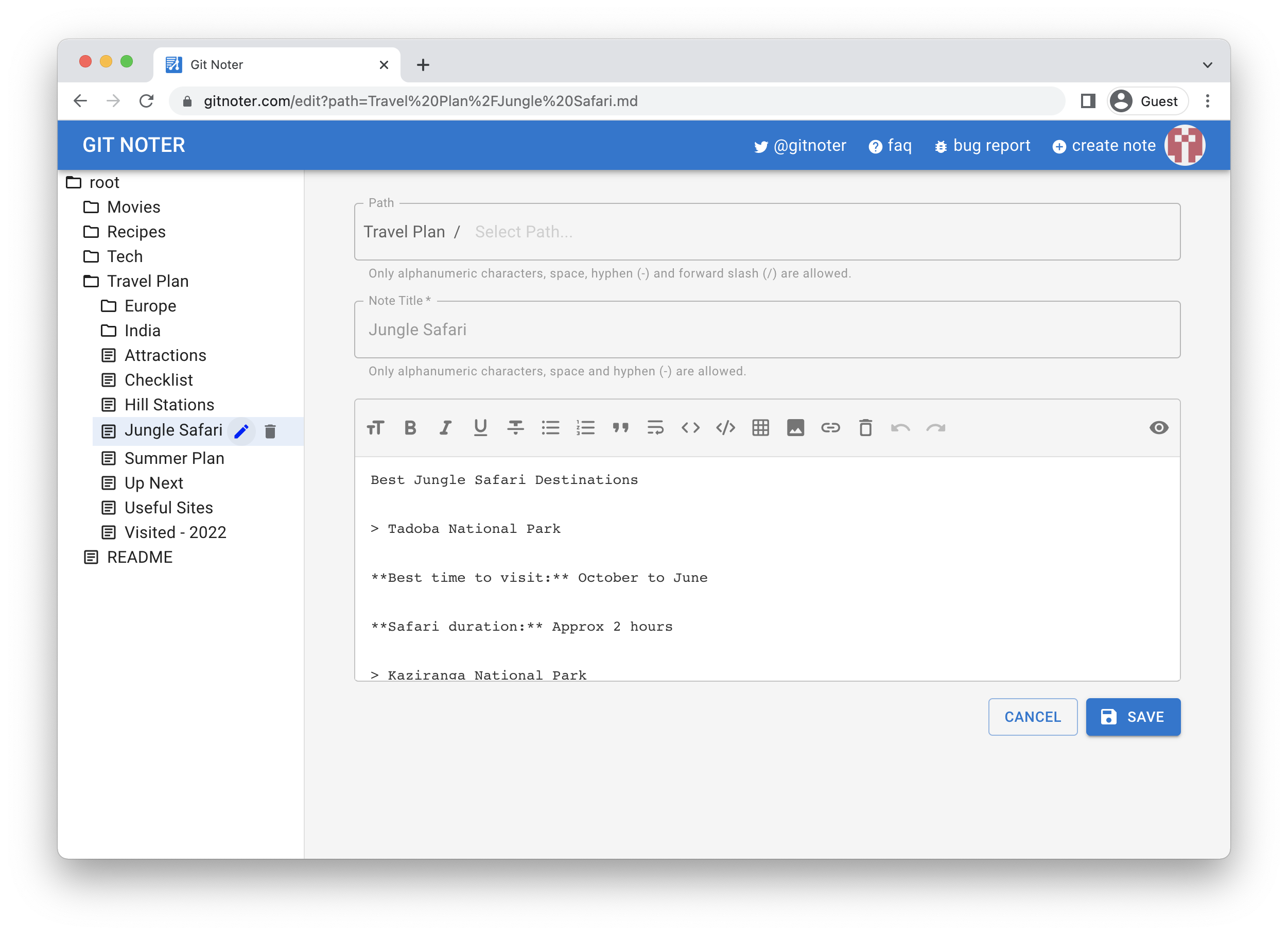 GitNoter gallery image