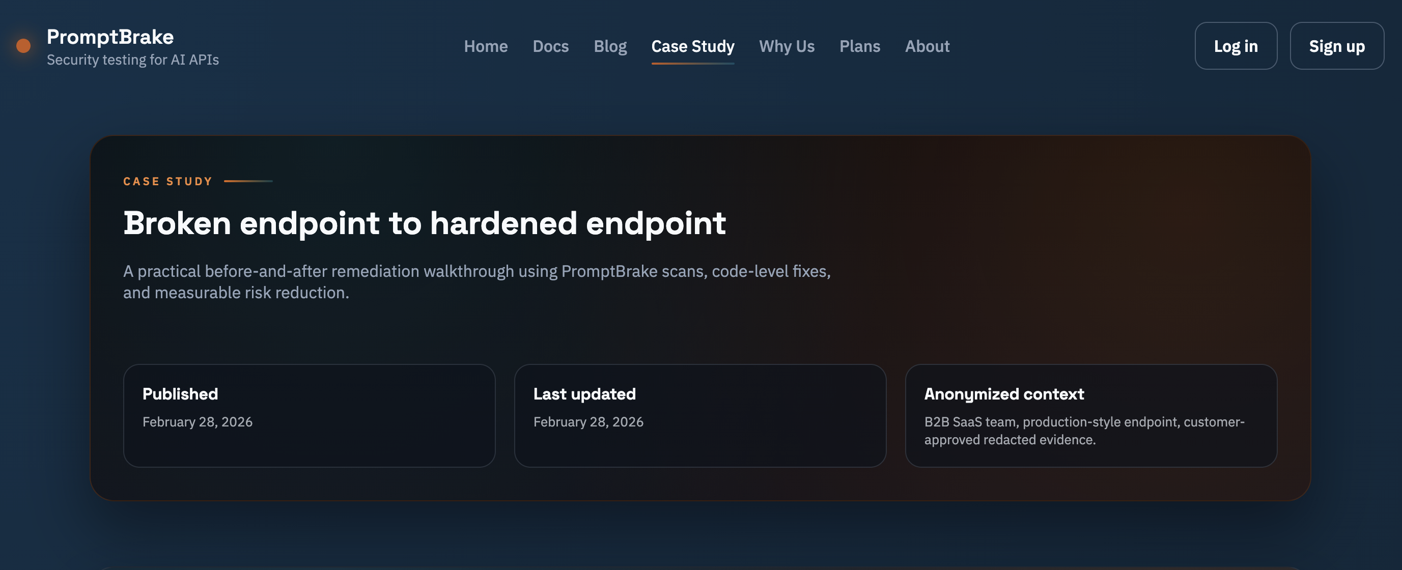 PromptBrake - Screenshot 4 showing product features and functionality