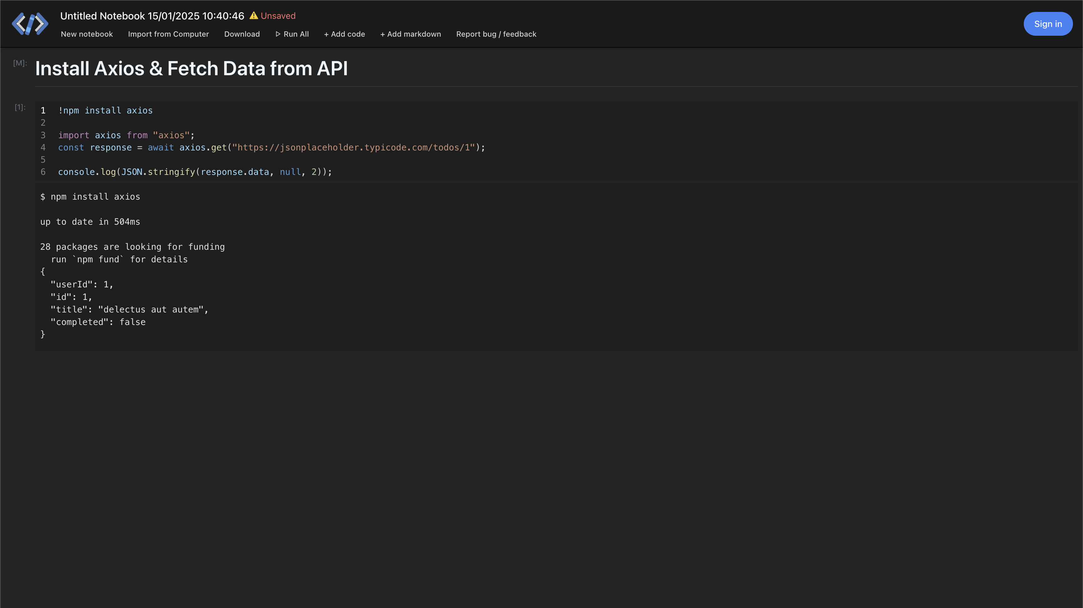 وسائط TypeScript Notebook - تجربة مع TypeScript - مع NPM في متصفحك 2