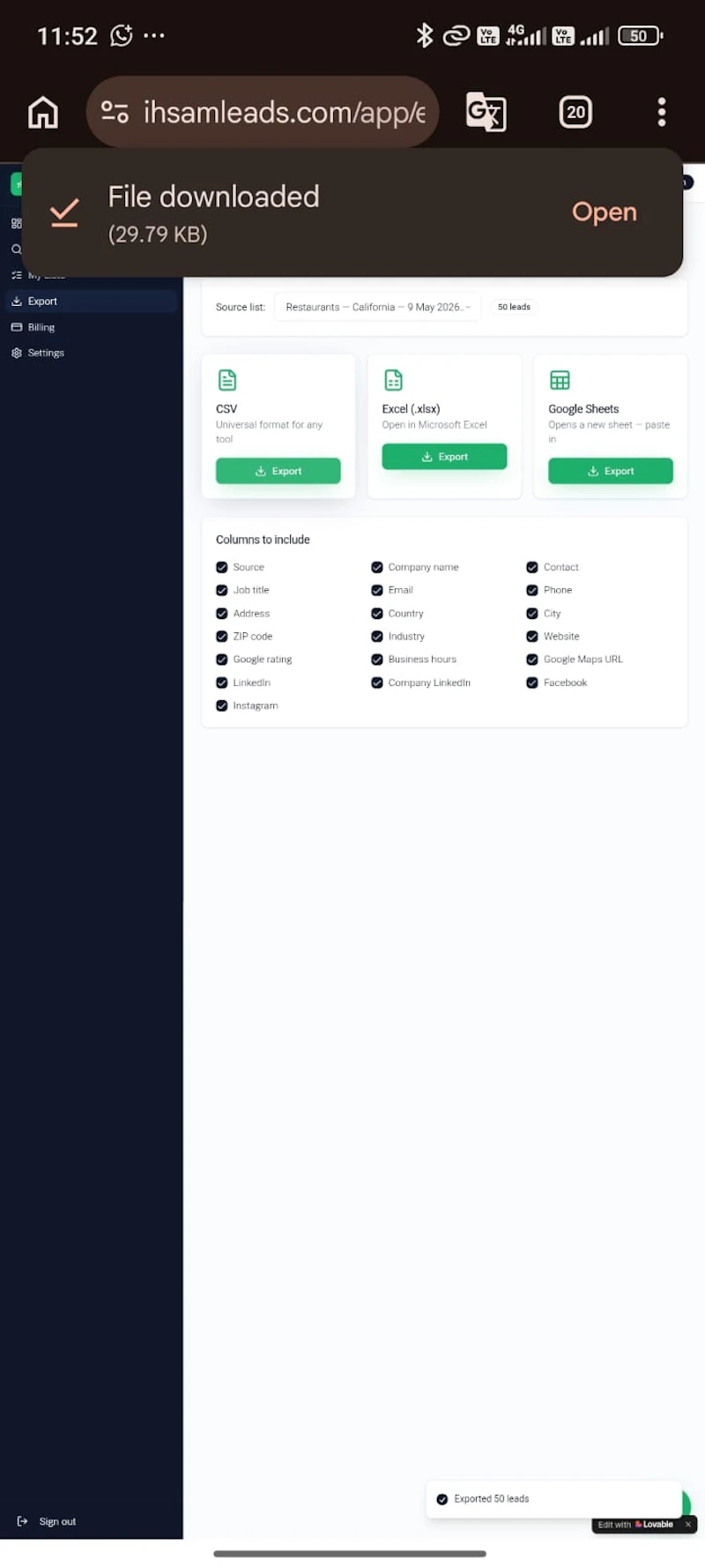 IhsamLeads  Find Every Lead In One Place screenshot 4