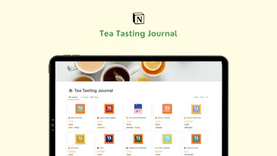 Tea Tasting Journal - Notion Template gallery image