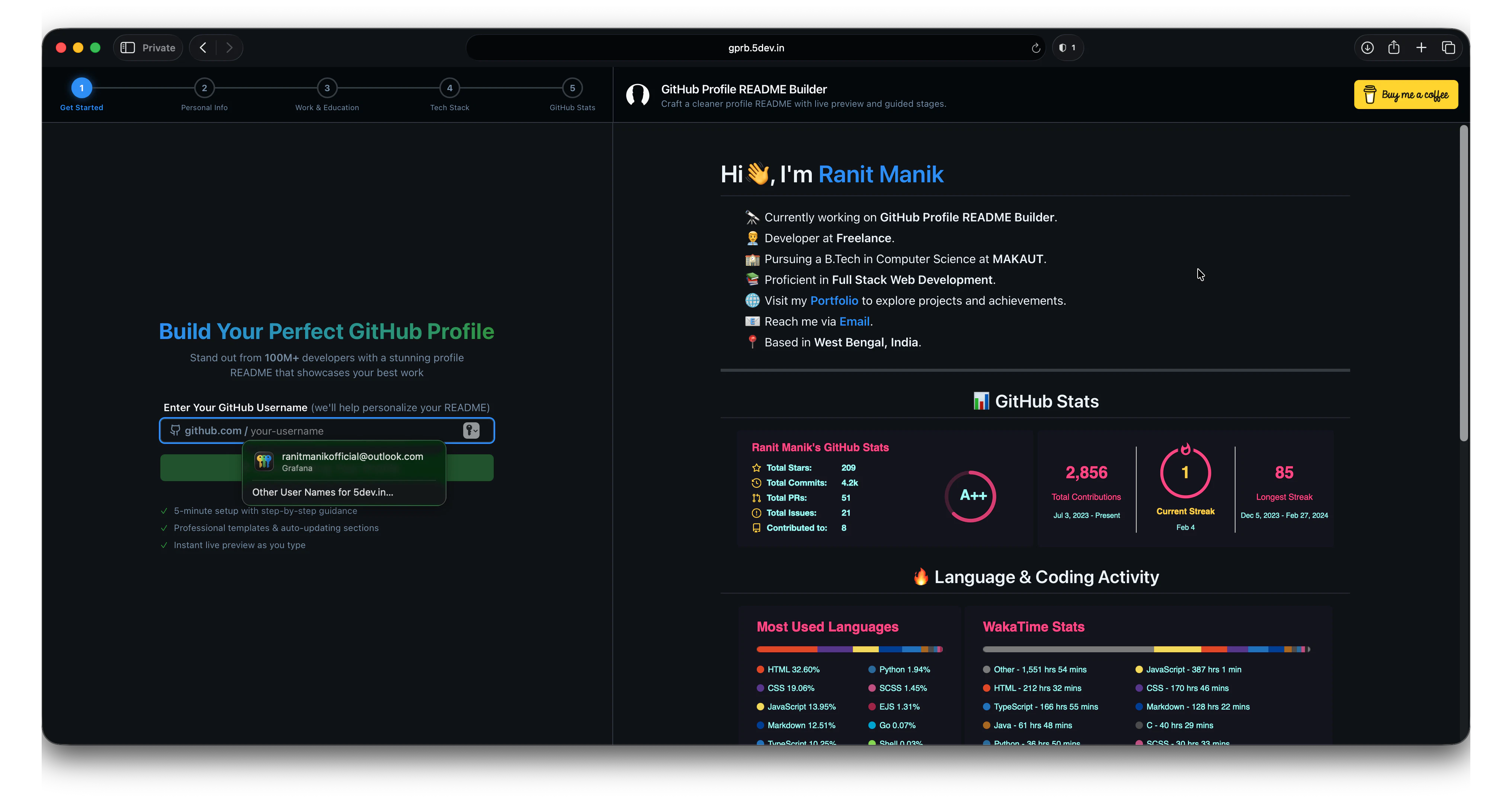 GitHub Profile README Builder logo