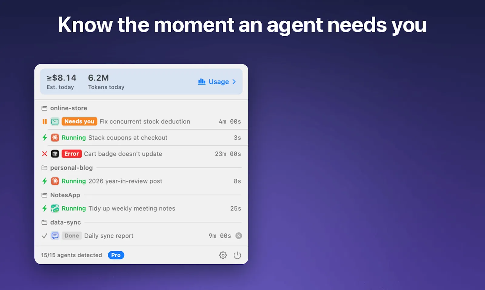 Agent Radar screenshot 1